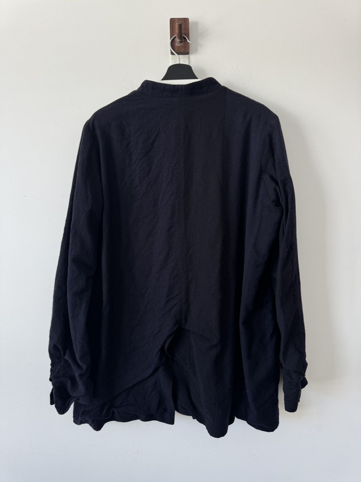 Paul Harnden Shoemakers Paul Harnden Two Tone Navy Wool Double Breasted Jacket Size US L / EU 52-54 / 3 - 2 Thumbnail