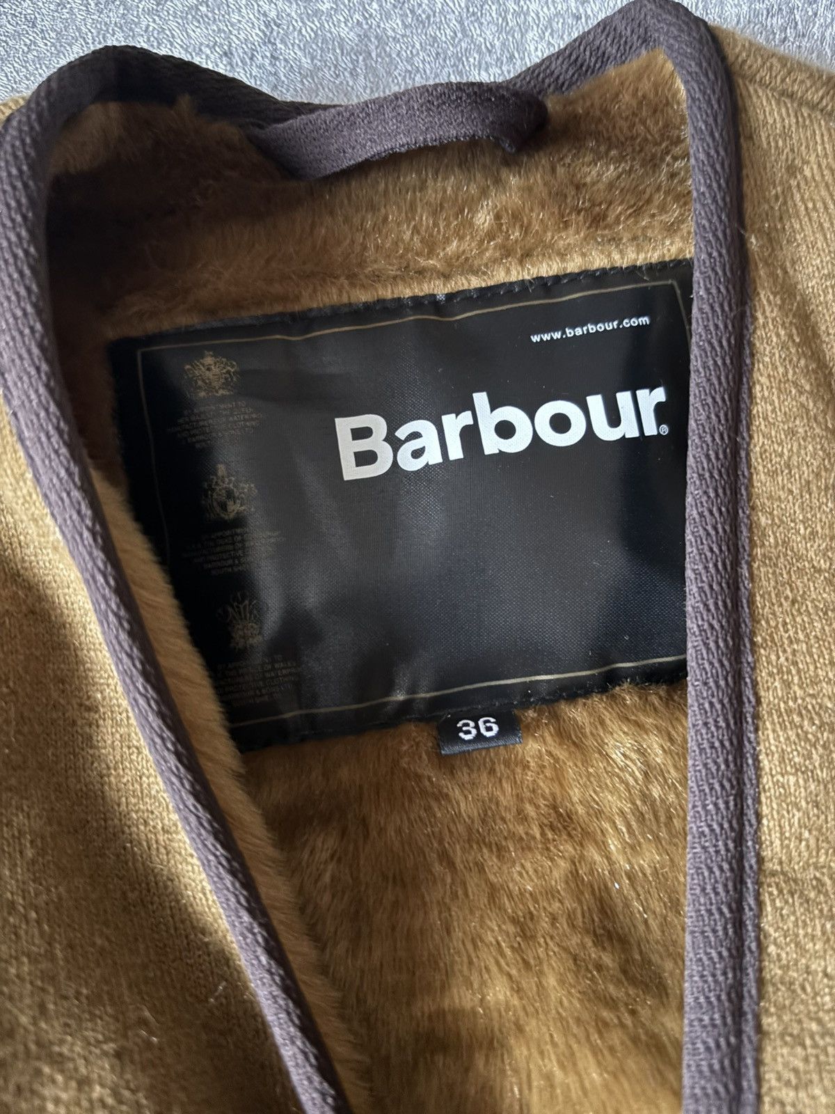Barbour × Designer × Vintage BARBOUR WARM PILE WAISTCOAT ZIP Size US S / EU 44-46 / 1 - 2 Thumbnail