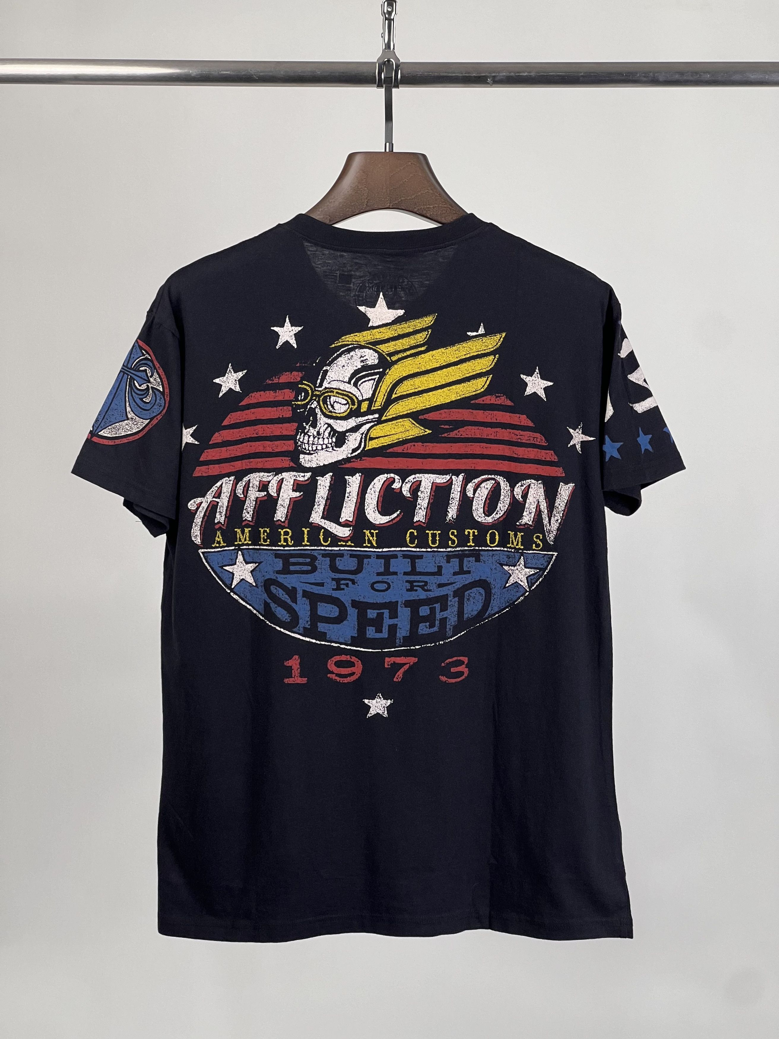 Affliction Brand New AMERICAN CUSTOMS SS TEE Size US XL / EU 56 / 4 - 1 Thumbnail