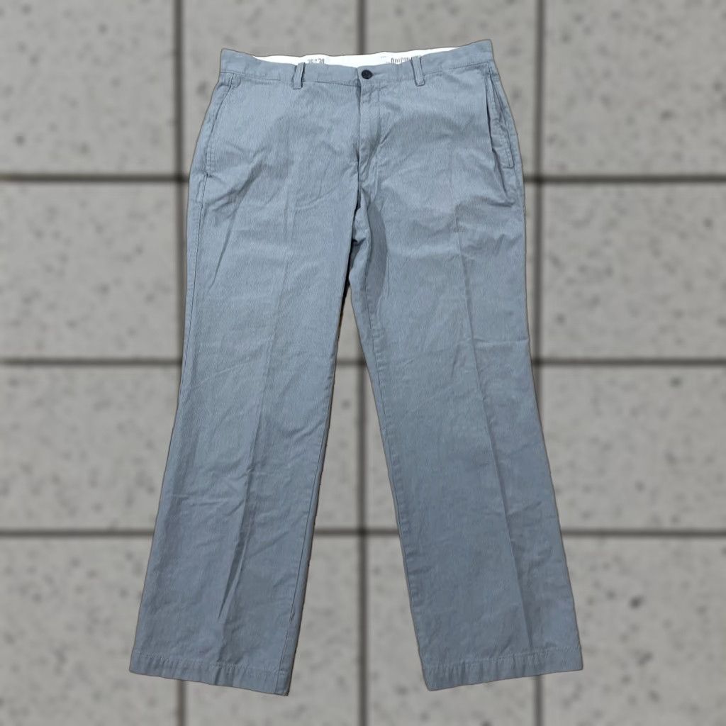 Gap GAP Pants Men 36x30 Pinstripe Chino Straight Blue White Light Navy Khakis Preppy USA Vintage Size US 36 / EU 52 - 1 Thumbnail