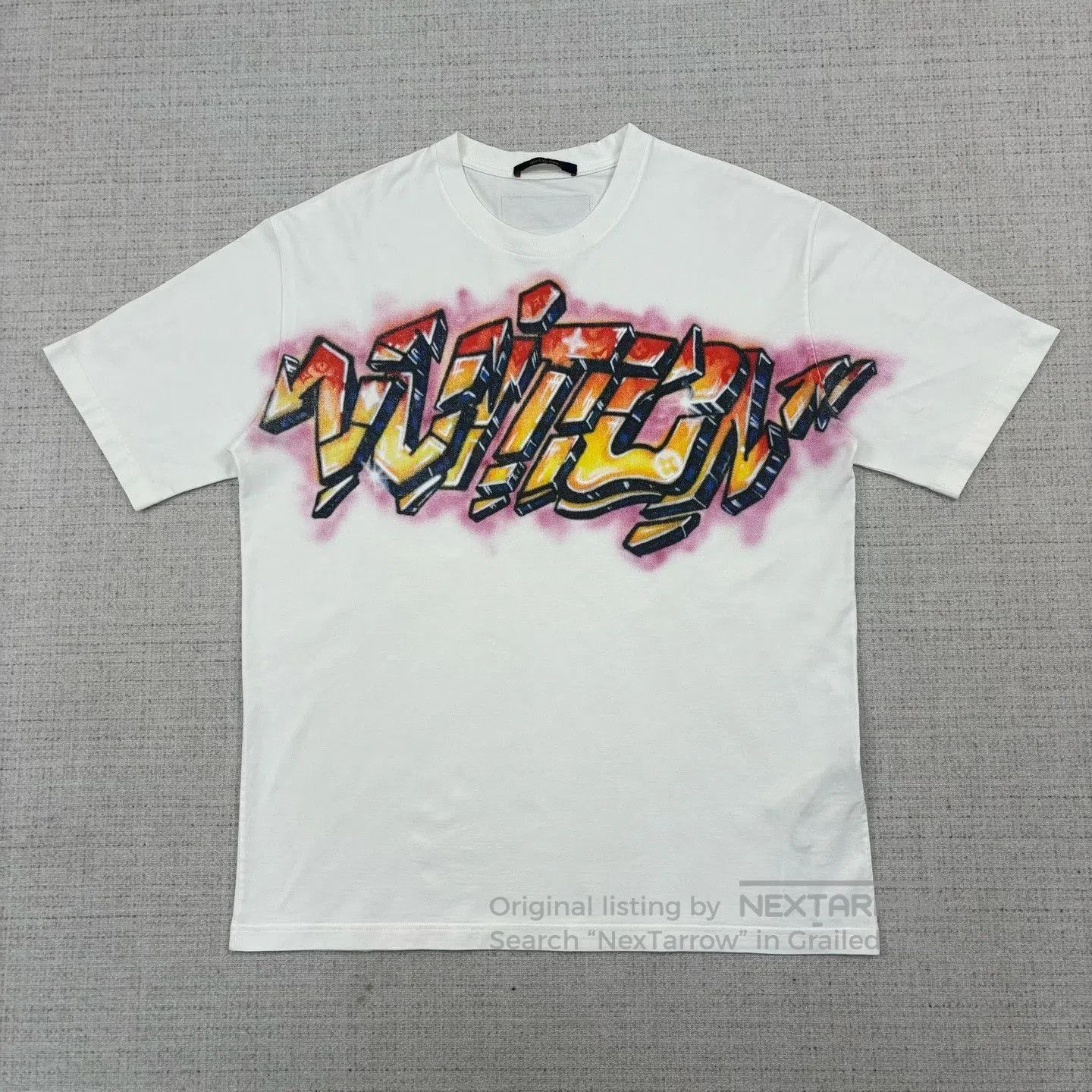 Louis Vuitton Louis Vuitton SS22 Logo Graffiti Tee. Size US XXL / EU 58 / 5 - 1 Thumbnail