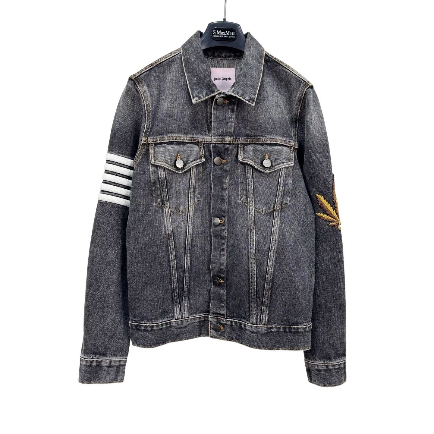Palm Angels Palm Angels Logo Back Denim Jacket S Size US S / EU 44-46 / 1 - 1 Thumbnail