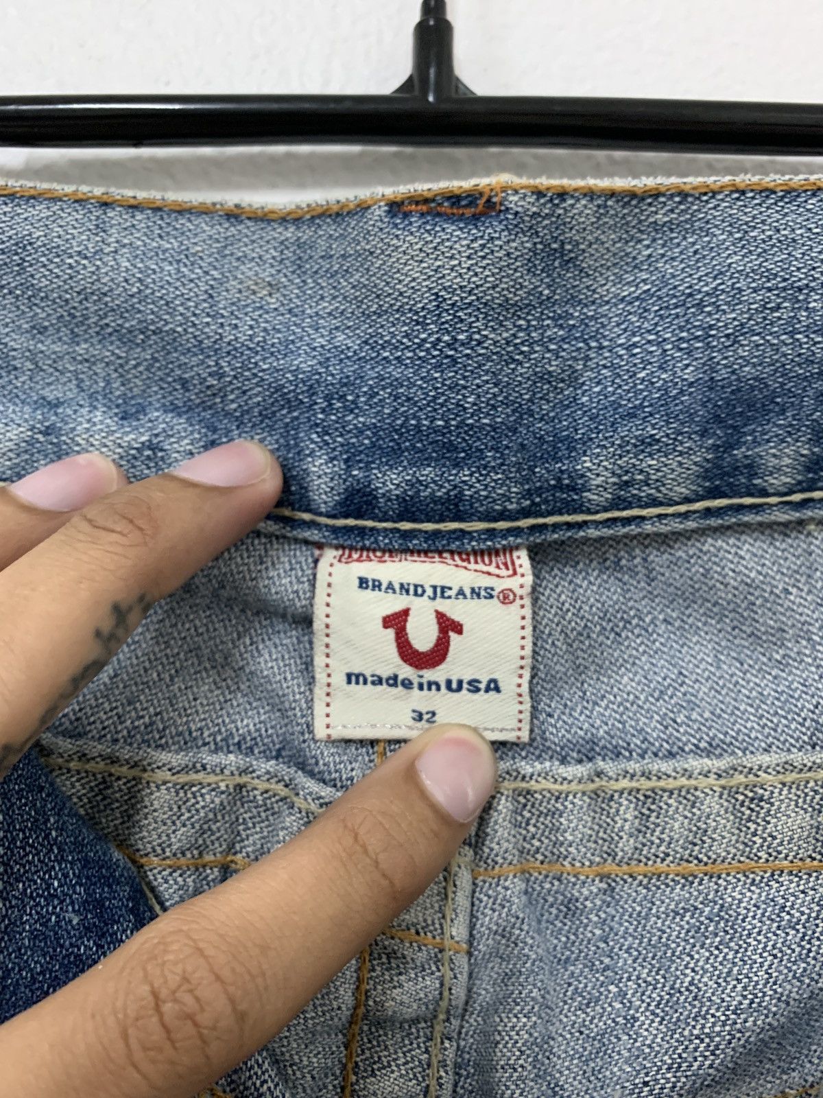 True Religion True Religion Embroidered Flared Jeans Size US 34 / EU 50 - 6 Thumbnail