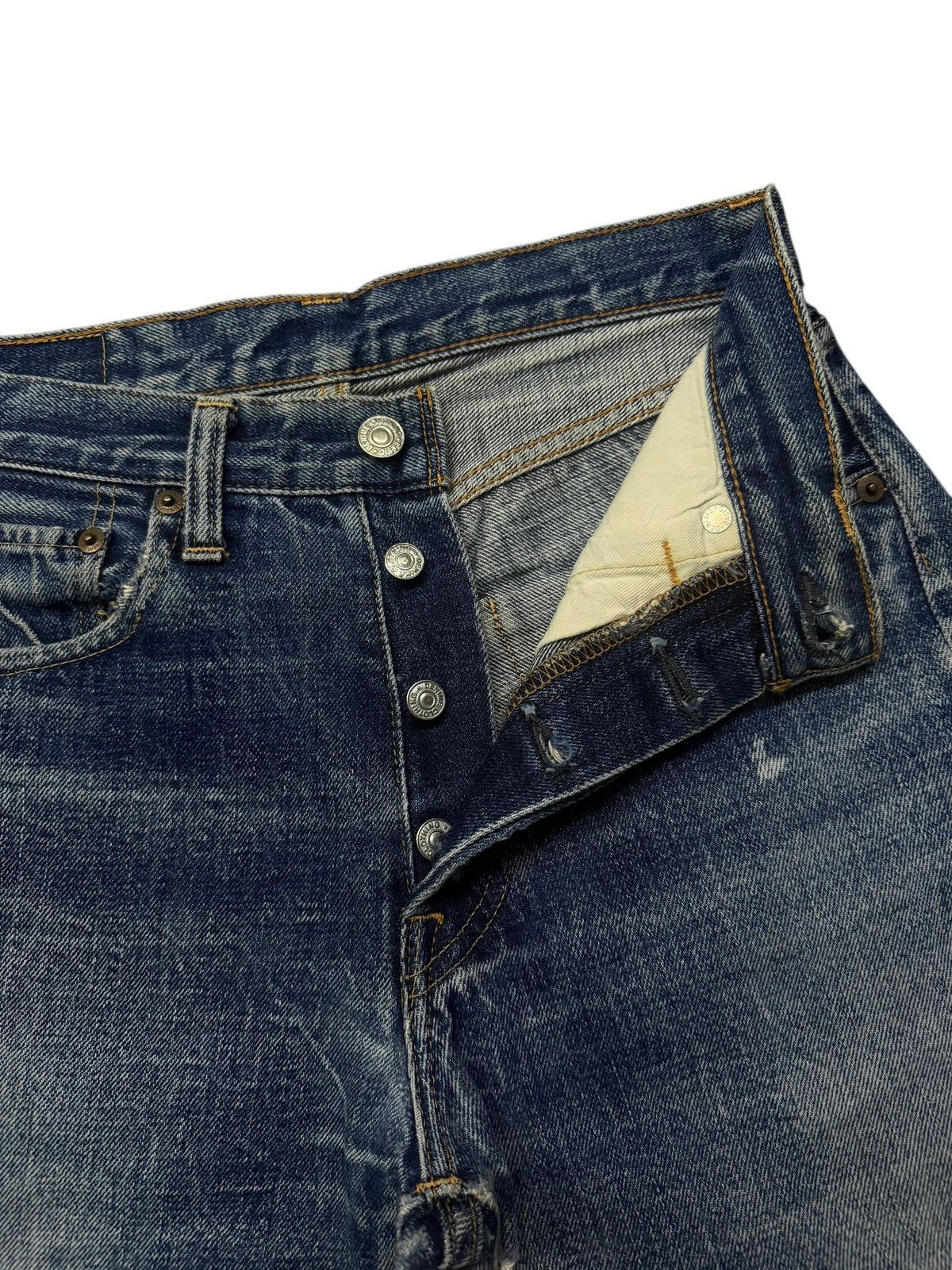 Denime Vintage 90s Denime Lot 221 Japanese Selvedge Denim Jeans W27 Size US 27 - 11 Thumbnail