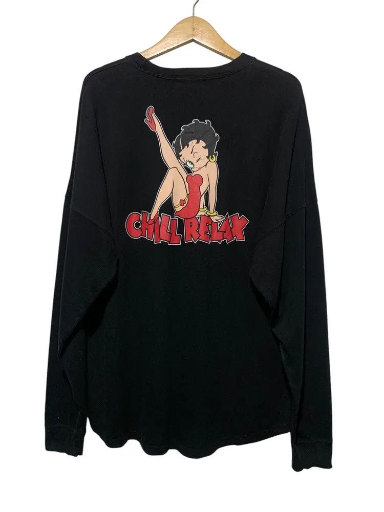 Anime 2000s Betty Boop x Chill relax oversized longsleeve Size US L / EU 52-54 / 3 - 6 Thumbnail