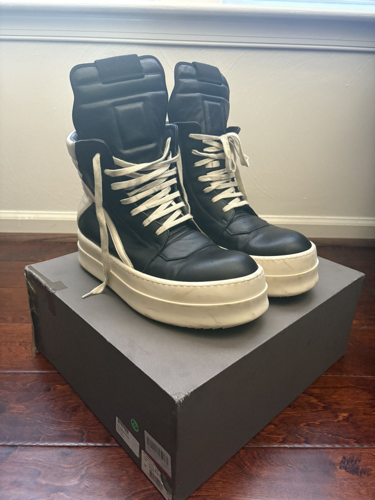 Rick Owens Rick Owens Double/Mega Bumper Milk Geobaskets Size US 10.5 / EU 43-44 - 1 Thumbnail