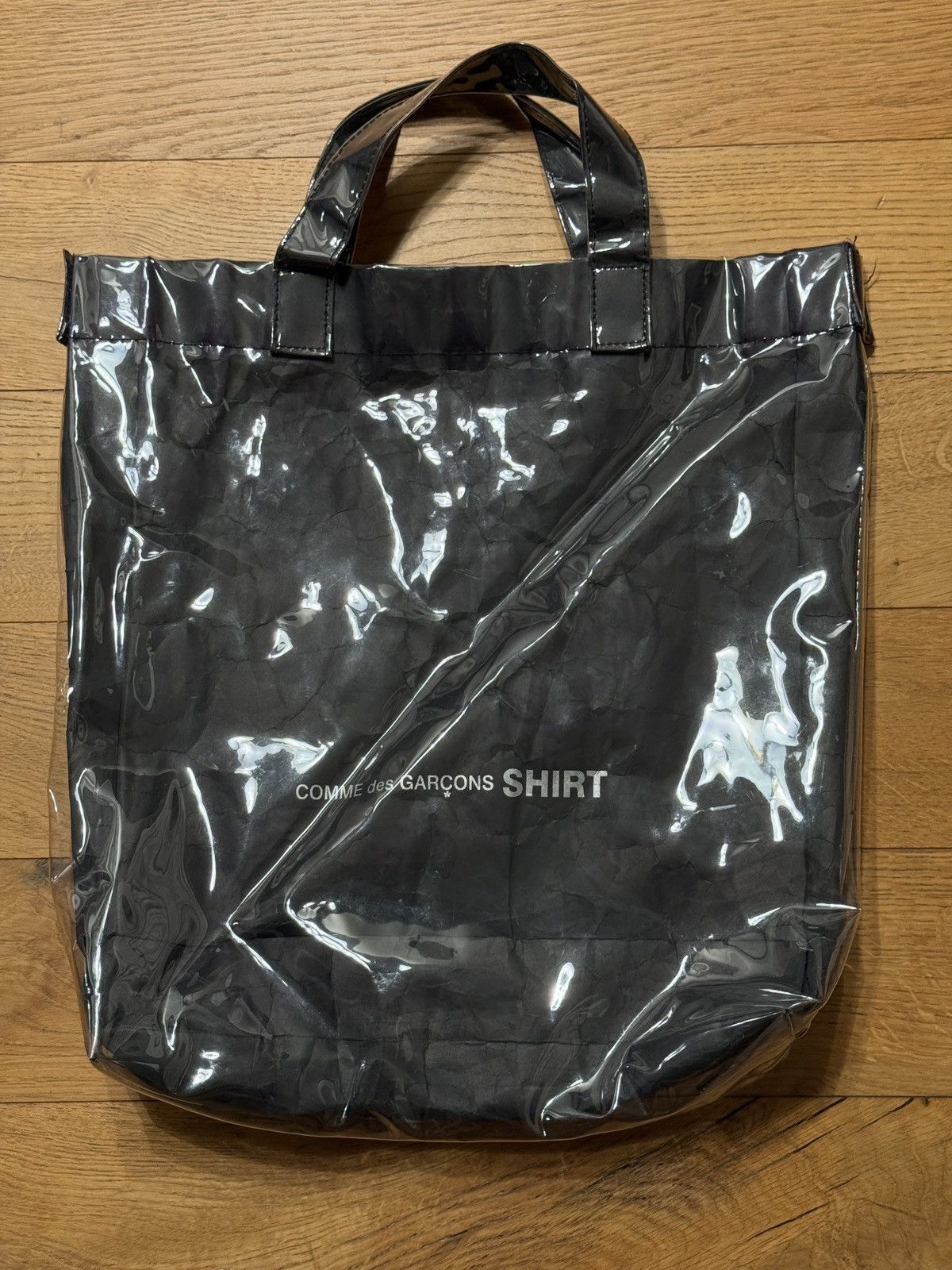 Comme des Garcons 2017-2018 PVC Logo Tote Bag | Grailed