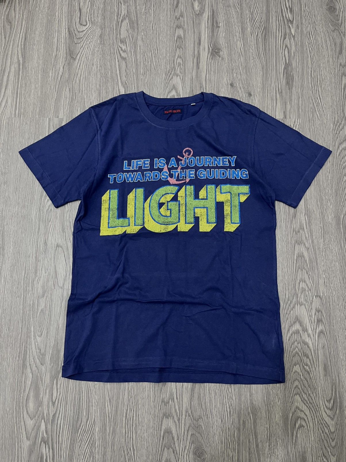 Blue Blue Japan 🇯🇵BLUE/BLUE LIFE IS A JOURNEY TOWARDS THE GUIDING LIGHT🇯🇵 Size US L / EU 52-54 / 3 - 1 Thumbnail