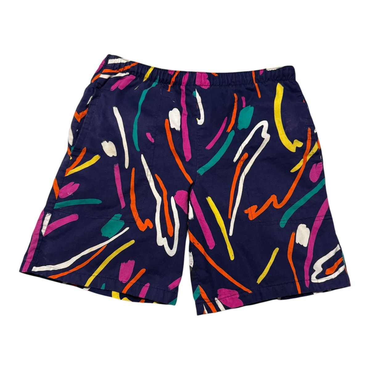 Vintage Vintage 90s Breakers Geometric Board Shorts Men's Large Size US 31 - 1 Thumbnail
