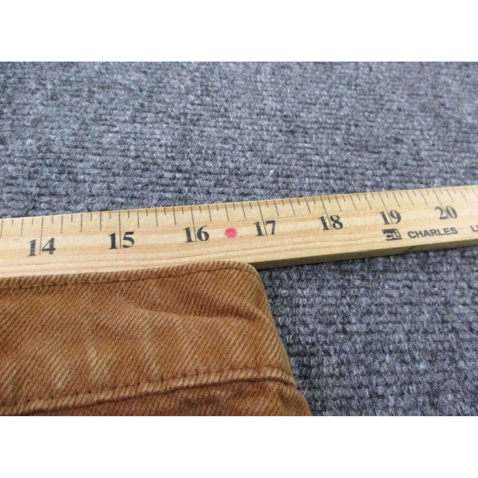 Levi's VINTAGE Levi's Jeans Womens 16 Denim Brown 30in Inseam Straight 551 Relaxed Tapered Button Zip Country of Origin United States Size 24" / US 00 / IT 34 - 6 Thumbnail