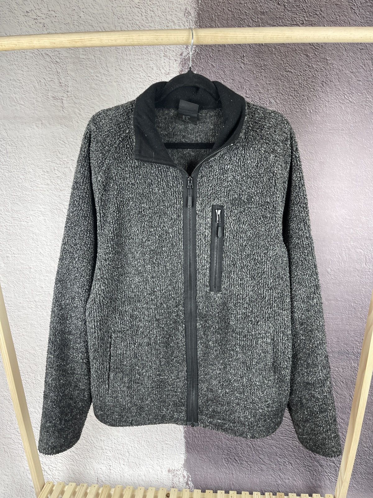 Jack Wolfskin Jack Wolfskin Ash Grey full zip teddy fleece pullover jacket Size US XL / EU 56 / 4 - 2 Thumbnail