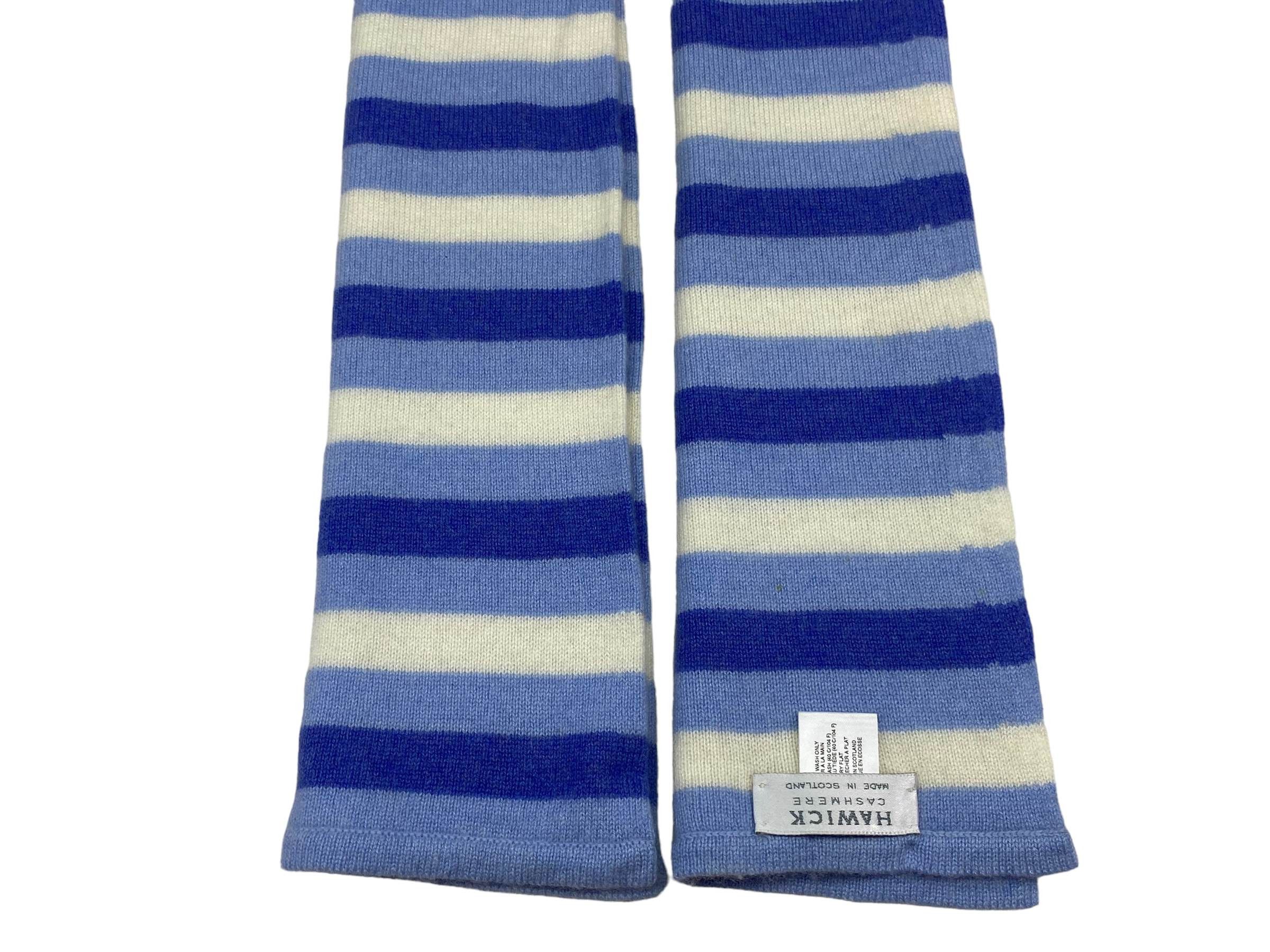 Vintage Hawick scarf Cashmere Stripes Vintage Scarves Scotland Size ONE SIZE - 5 Thumbnail
