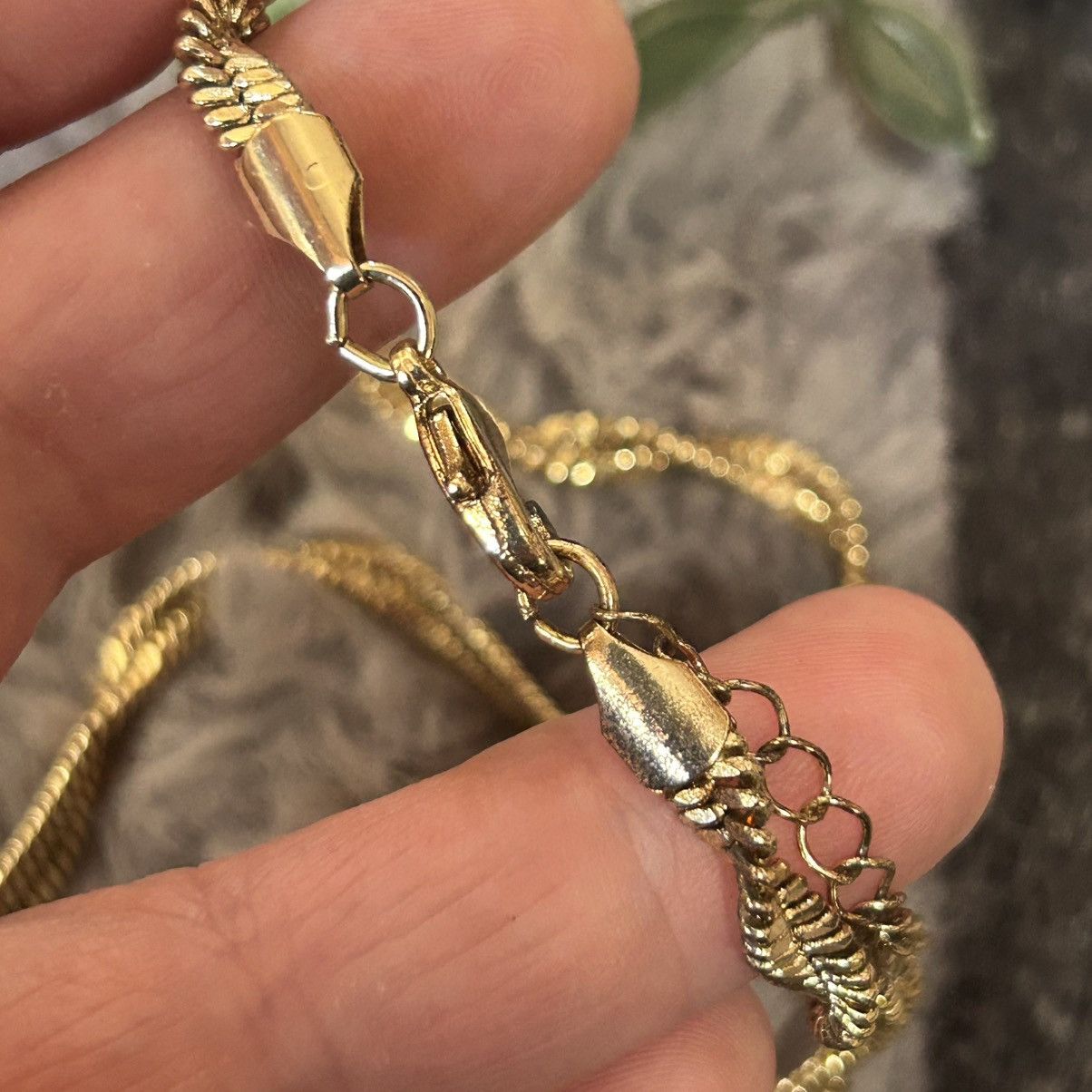Vintage Vintage 80s gold plated twisted chain necklace Size ONE SIZE - 6 Thumbnail