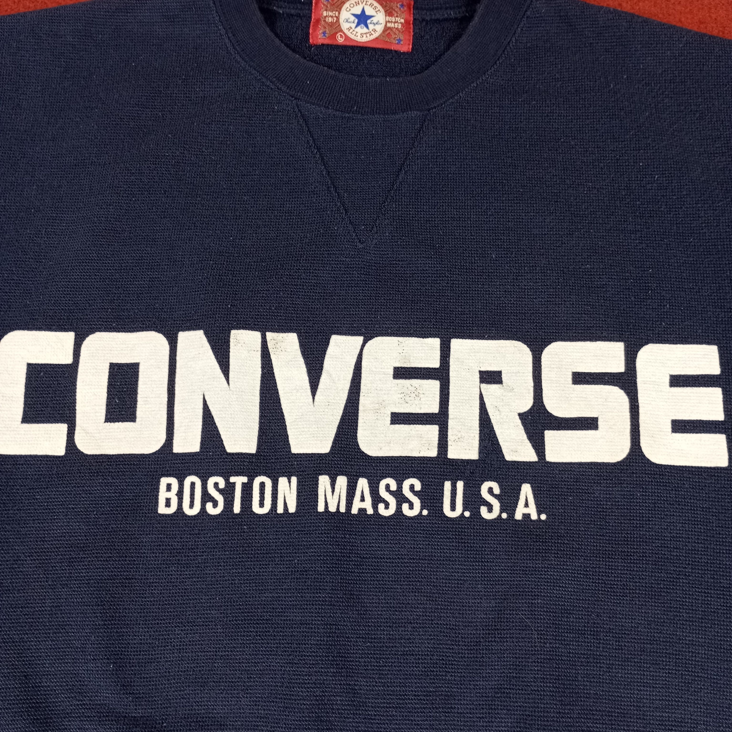 Converse × Vintage Converse Streetwear Style Spellout Design Sweatshirt Size US L / EU 52-54 / 3 - 2 Thumbnail
