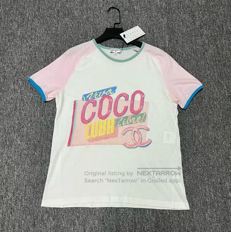 Chanel Summer White Cotton T-Shirt .