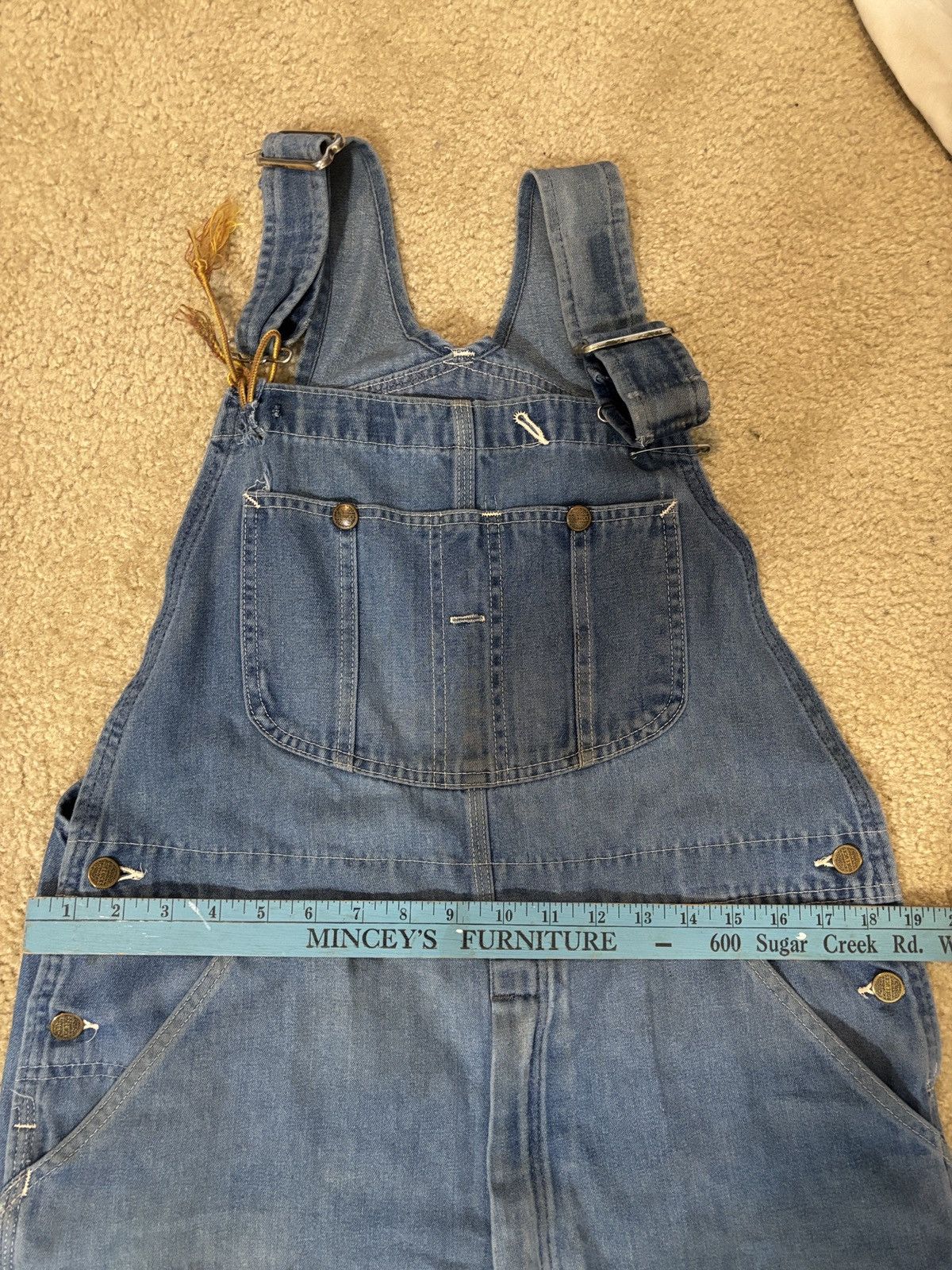 Sears Vintage 70s Sears Roebuck Denim Overalls Distressed 36 Size US 36 / EU 52 - 7 Thumbnail