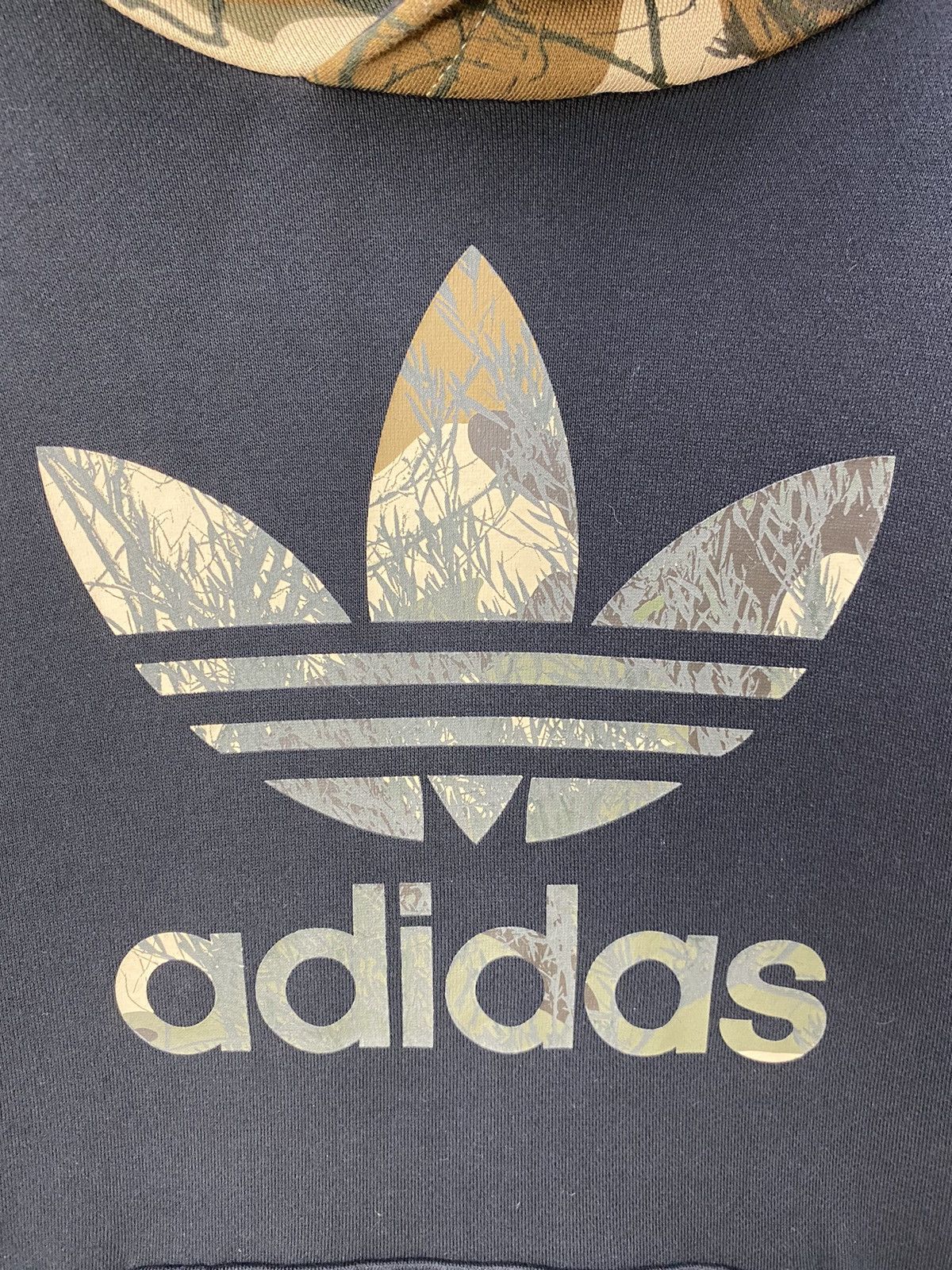 Adidas Adidas Trefoil Real Tree Hoodie Big Logo Spellout Size M Size US M / EU 48-50 / 2 - 7 Thumbnail