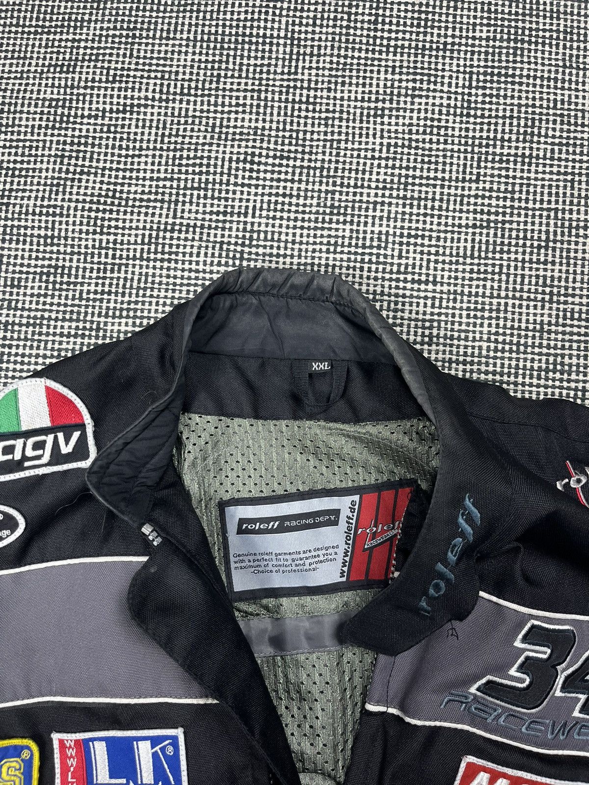 Vintage y2k vintage roleff patched racing oversized moto jacket Size US XXL / EU 58 / 5 - 5 Thumbnail