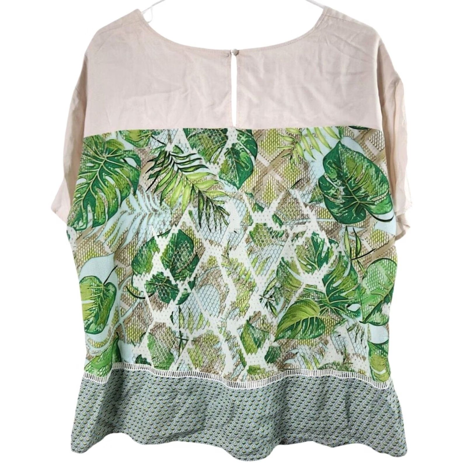 Vintage Basler Women’s Floral Shirt & Skirt Set V-Neck Top 2 Piece Size 46 Green polyester Regular Modern Outfit/Set Womens Size L / US 10 / IT 46 - 3 Thumbnail