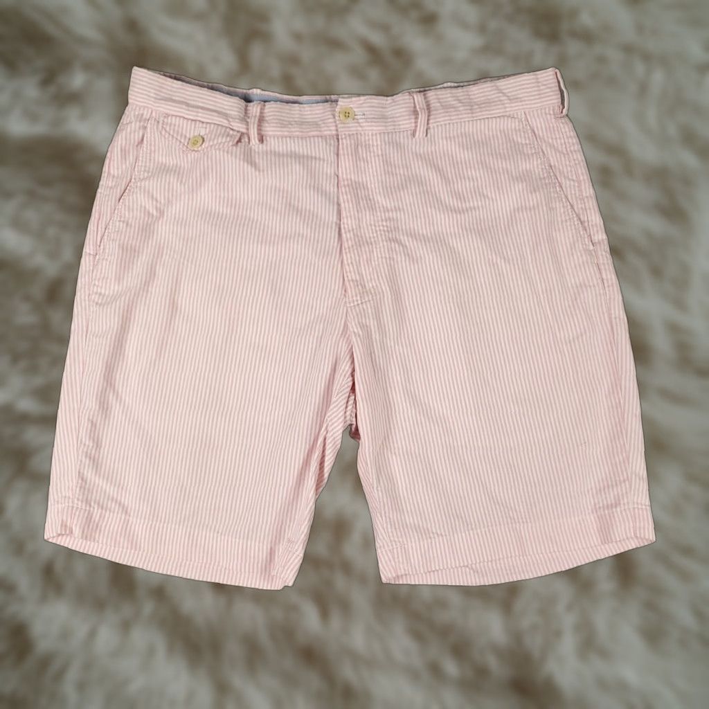 Ralph Lauren Ralph Lauren Shorts Size 36 Pink Striped Flat Front Chino Casual Mens Size US 36 / EU 52 - 1 Thumbnail