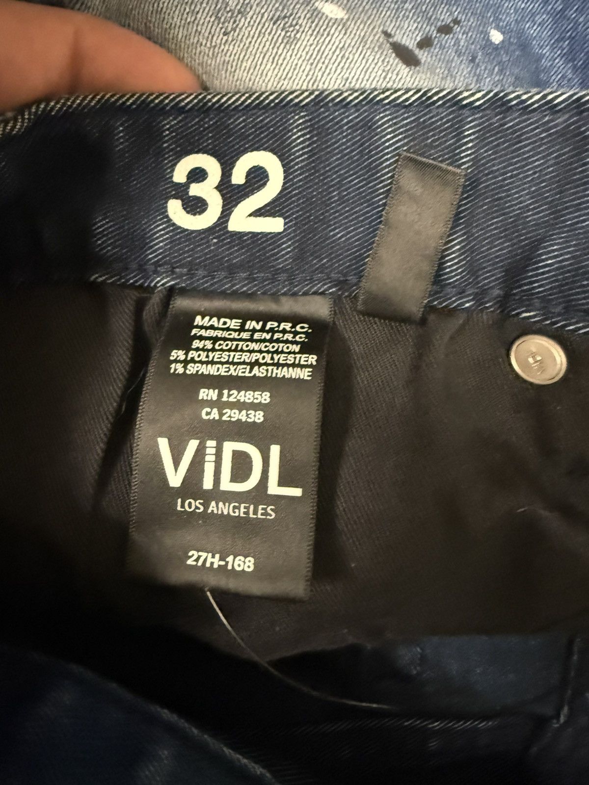 Vintage VIDL DISTRESSED PAINT SPLATTER JEANS Size US 32 / EU 48 - 4 Thumbnail