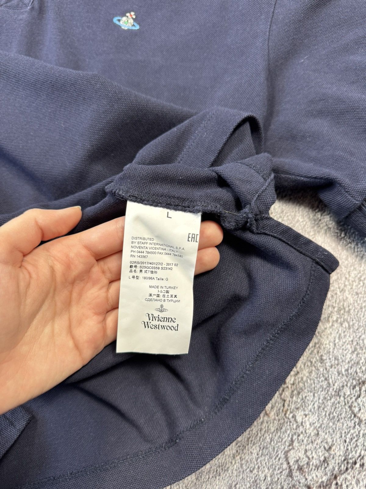 Vivienne Westwood Vivienne Westwood Orb Polo Shirt — Navy Blue Size US L / EU 52-54 / 3 - 3 Thumbnail