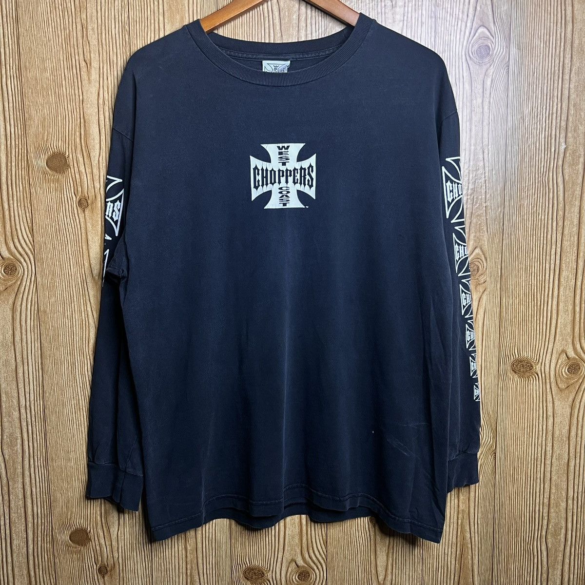 image of Vintage Og West Coast Choppers Long Sleeve T-Shirt in Black, Men's (Size Large)