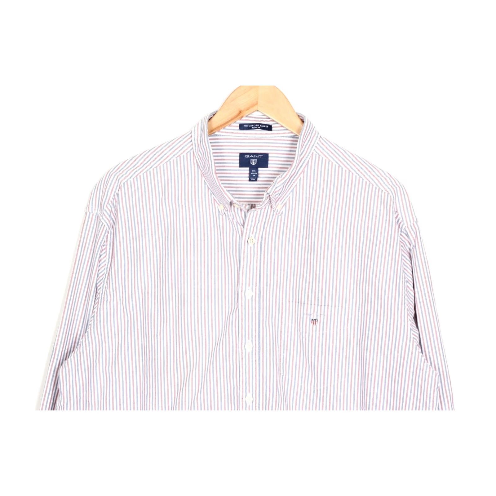 Gant GANT Shirt Men Size 2XL Regular Long Sleeve THE OXFORD BANKER VR4016 Size US XXL / EU 58 / 5 - 3 Thumbnail
