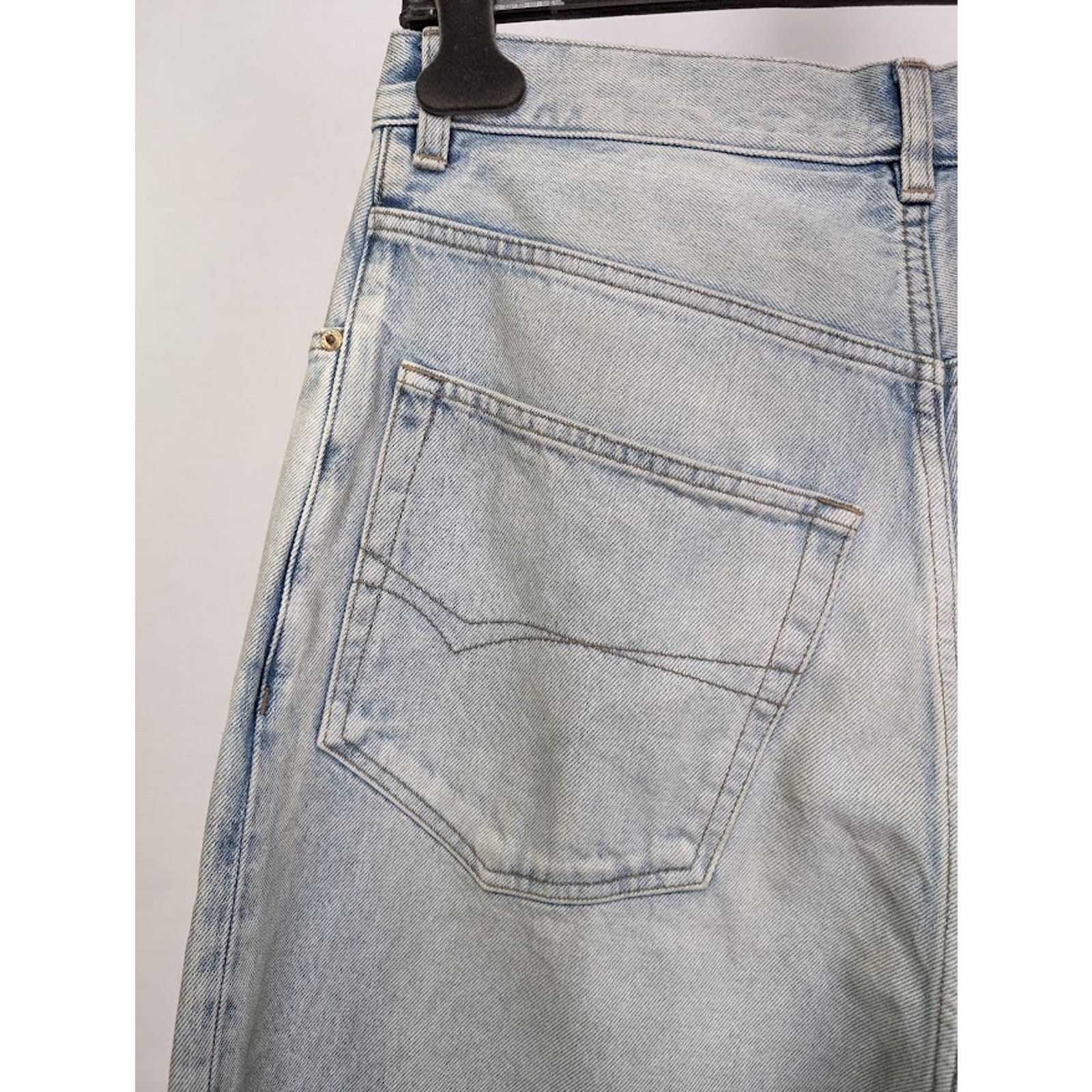 Balenciaga o1rshd1 Organic Japanese Twill Sticker Baggy Pants Blue Size US 34 / EU 50 - 11 Thumbnail