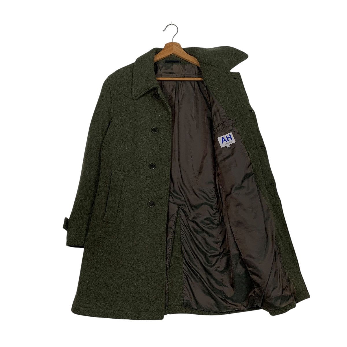 ABAHOUSE Japanese Brand Abahouse Wool Green Coat Size US M / EU 48-50 / 2 - 9 Thumbnail
