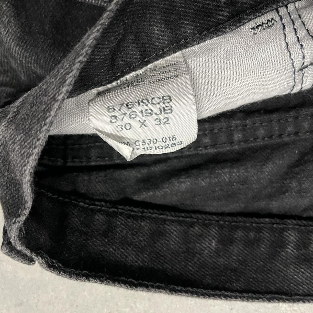 Japanese Brand Crazy Vintage Y2K/2000s Grunge Solid Black Denim Jeans! Size US 30 / EU 46 - 8 Thumbnail