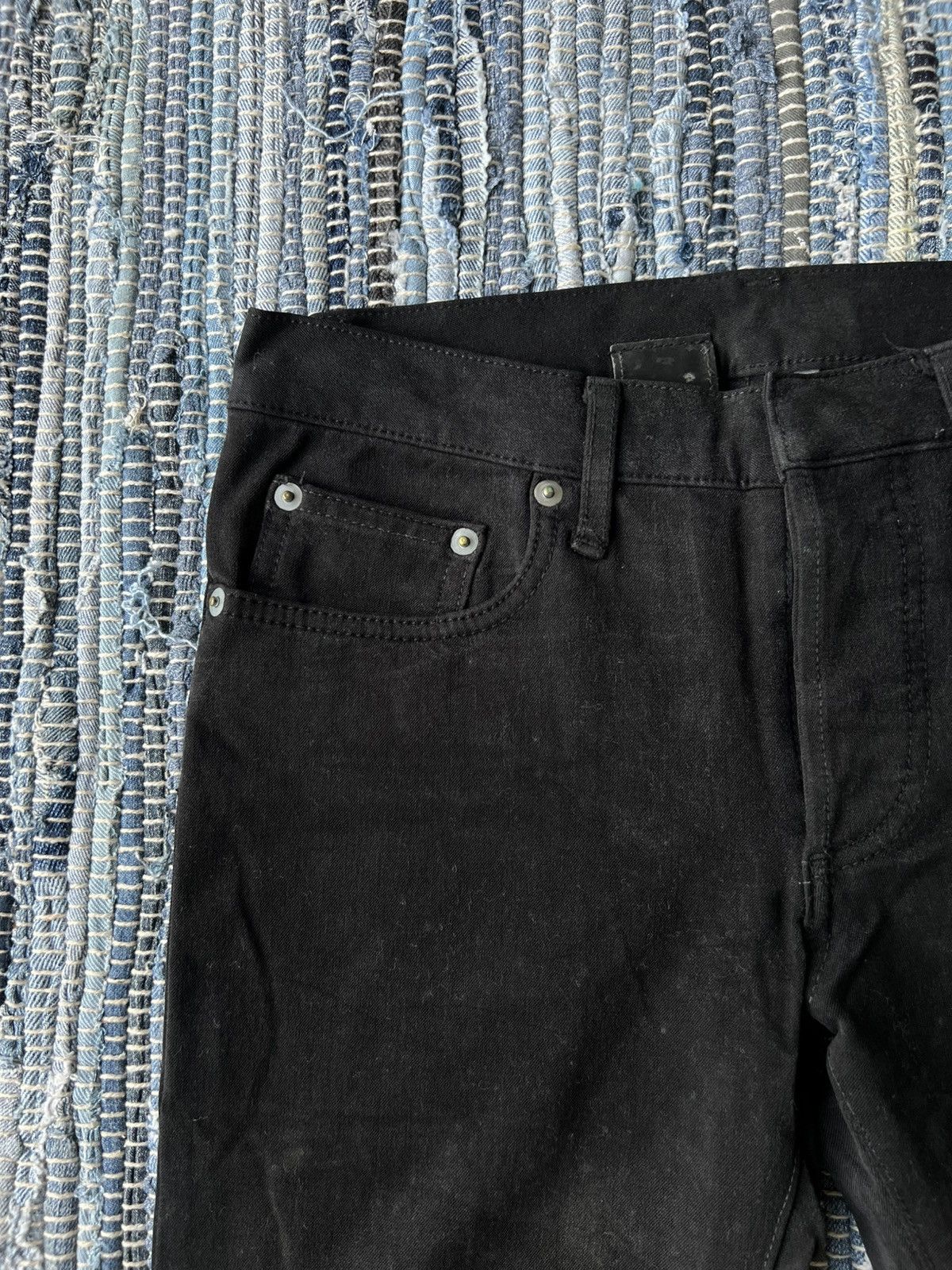 Dior Homme Hedi Slimane Goth Super Black Skinny Pants Jeans