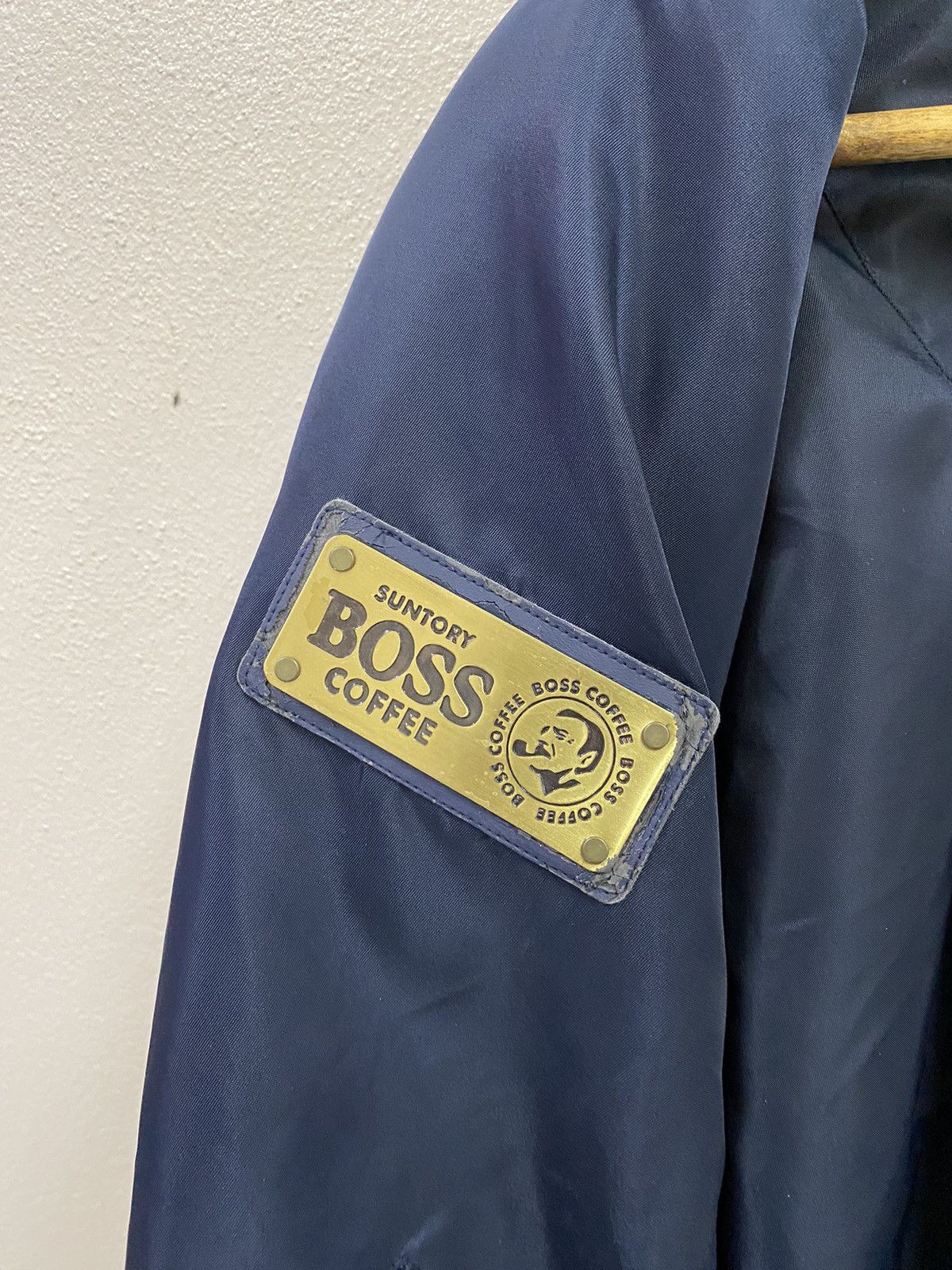 Vintage Vtg Suntory Coffe Boss 7 Bomber Jacket ( Revisible ) Size US L / EU 52-54 / 3 - 12 Thumbnail