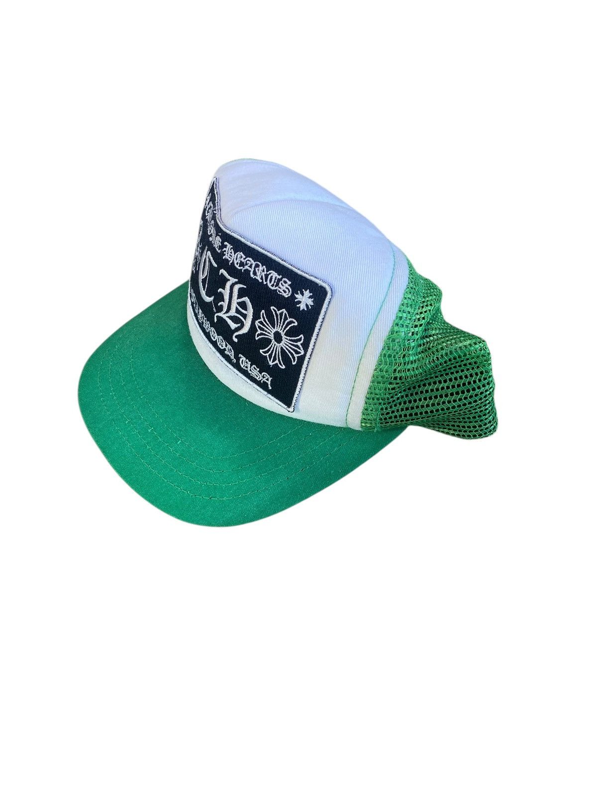 Chrome Hearts Chrome Hearts Green Hollywood Trucker Hat Size ONE SIZE - 5 Thumbnail