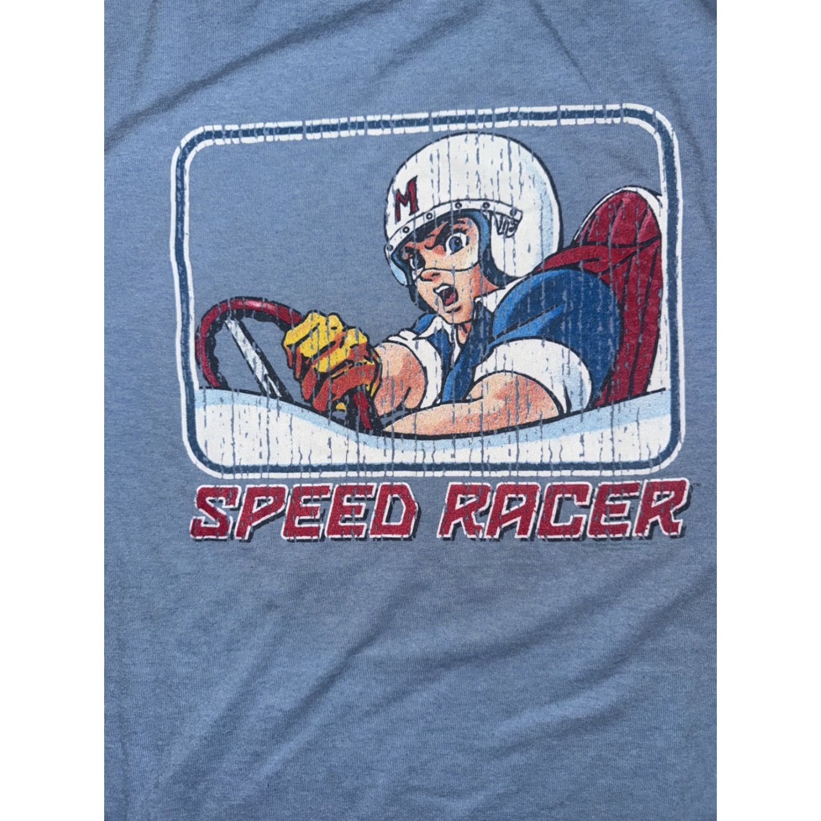 Speedo VINTAGE Speed Racer T-Shirt XXL Blue 2XL 2000s Anime Graphic Print Crew Neck Short Sleeve Men Size US XXL / EU 58 / 5 - 2 Thumbnail