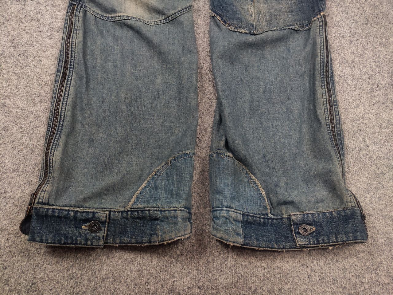 G-Star Rare Vintage G Star Raw Concept elwood Y2K Baggy Zip Jeans Size US 33 - 6 Thumbnail