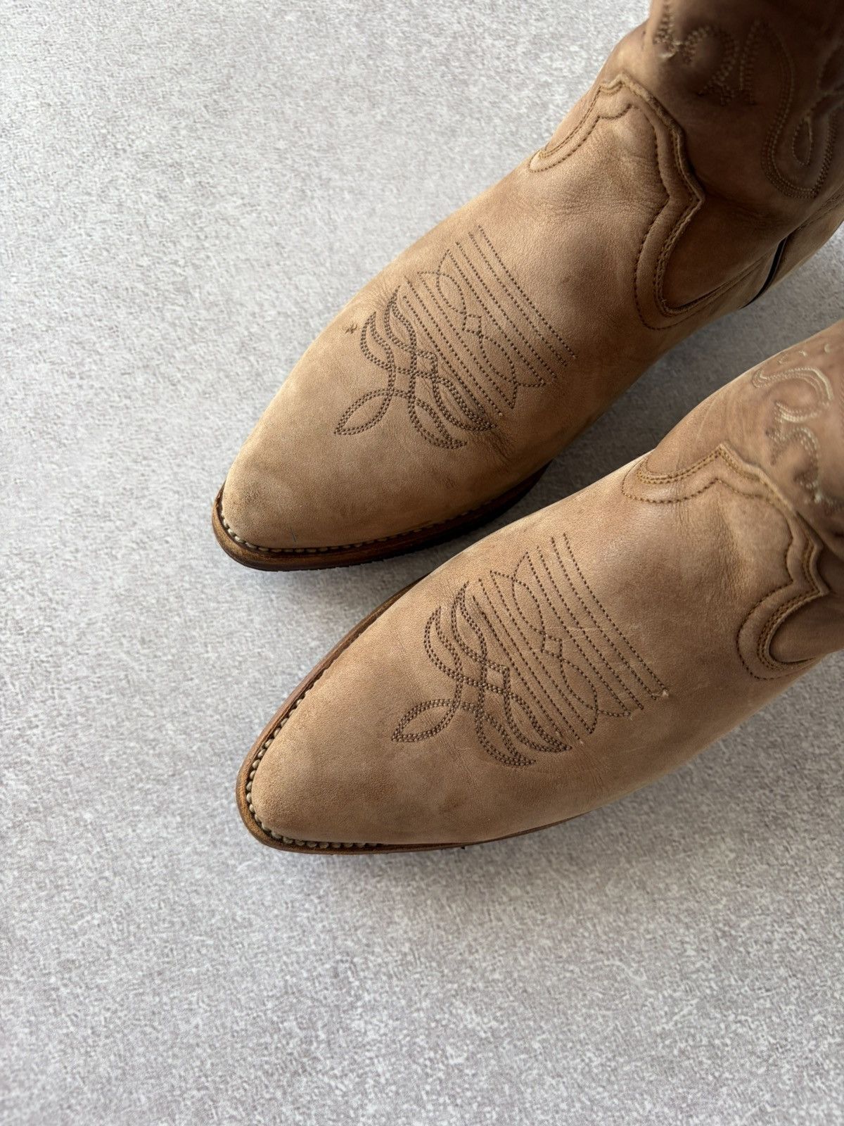 Sancho Boots Vintage Sancho Western Cowboy Leather Brown Boots Size 39 Size US 8 / IT 38 - 9 Thumbnail