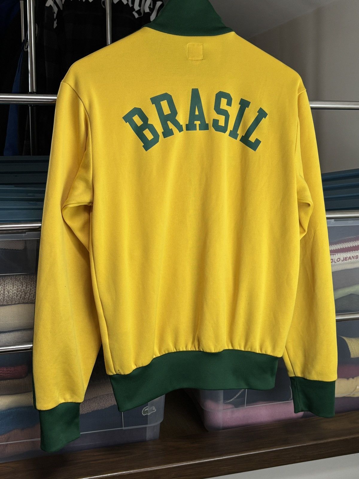 Adidas Vintage Adidas Brasil Fifa World Cup Track Zip Sweatshirt Size US S / EU 44-46 / 1 - 9 Thumbnail