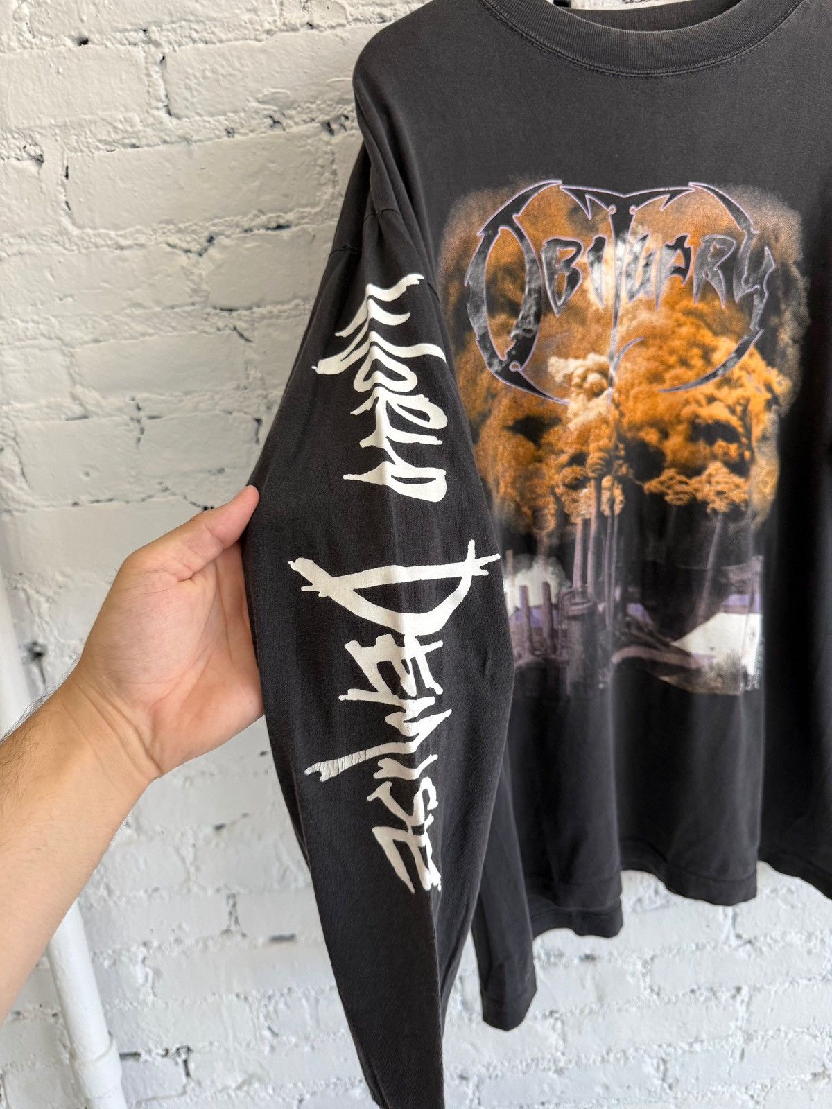 Vintage 1994 OBITUARY ‘EUROPEAN TOUR’ TEE Size US XL / EU 56 / 4 - 4 Thumbnail