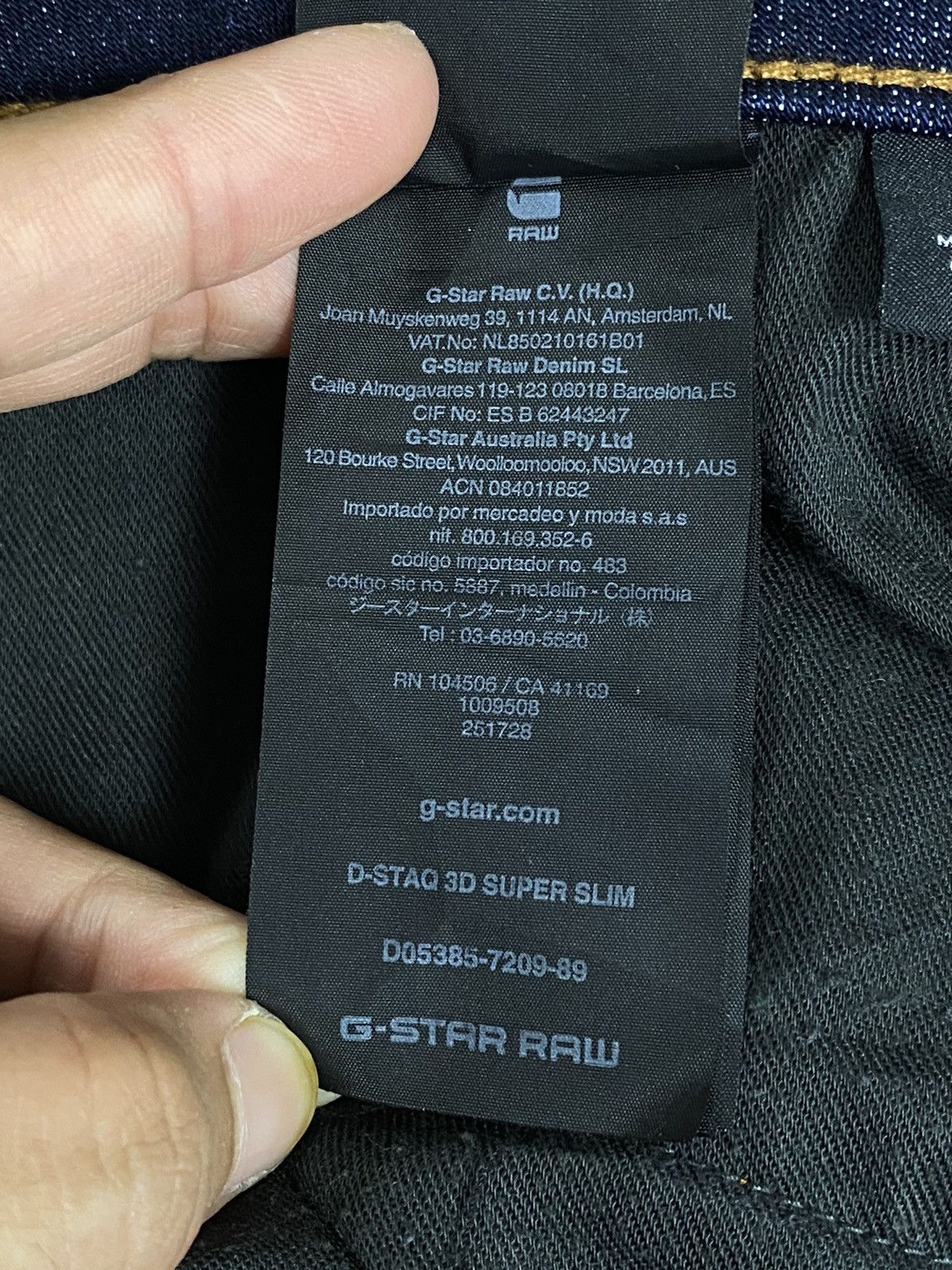 G-Star G-Star Raw Dark Blue Jeans Size US 34 / EU 50 - 19 Thumbnail