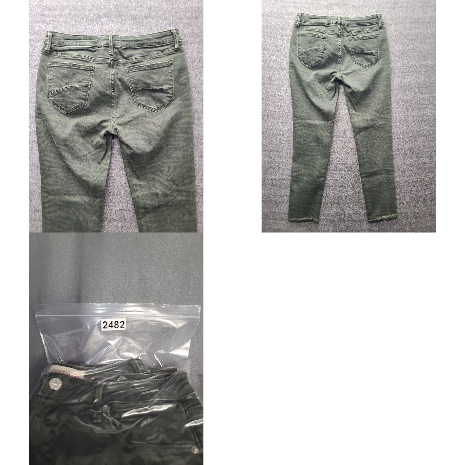 Vintage Driftwood Jeans Womens 29x29 Jackie Skinny Fit Ankle Cut High Rise Stretch Jeans Bohemian Festival Green 29 Inseam 5-Pocket Slim Wash Light Womens Size 29" - 9 Thumbnail