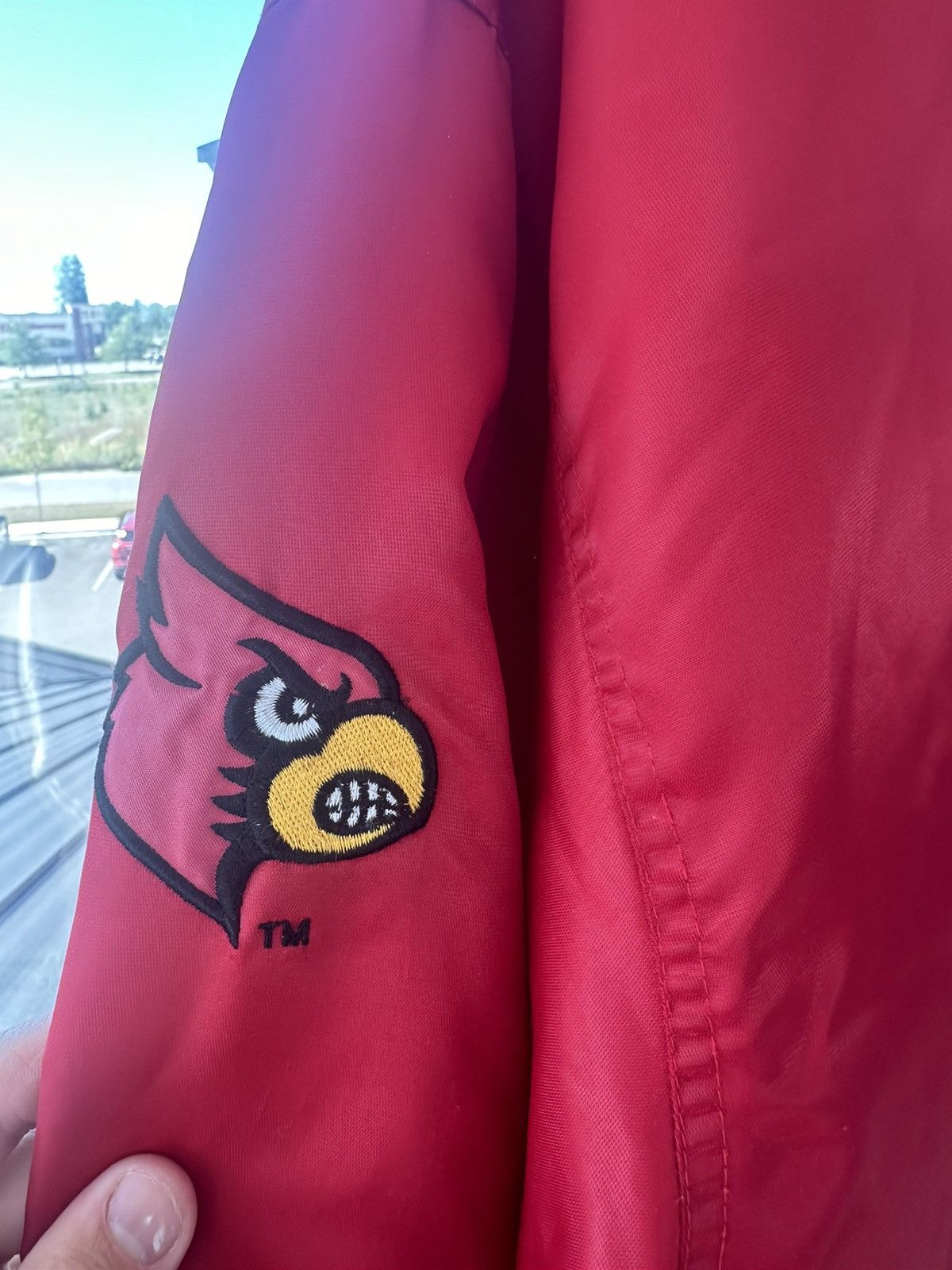 Vintage University Louisville satin varsity jacket Size US L / EU 52-54 / 3 - 2 Thumbnail