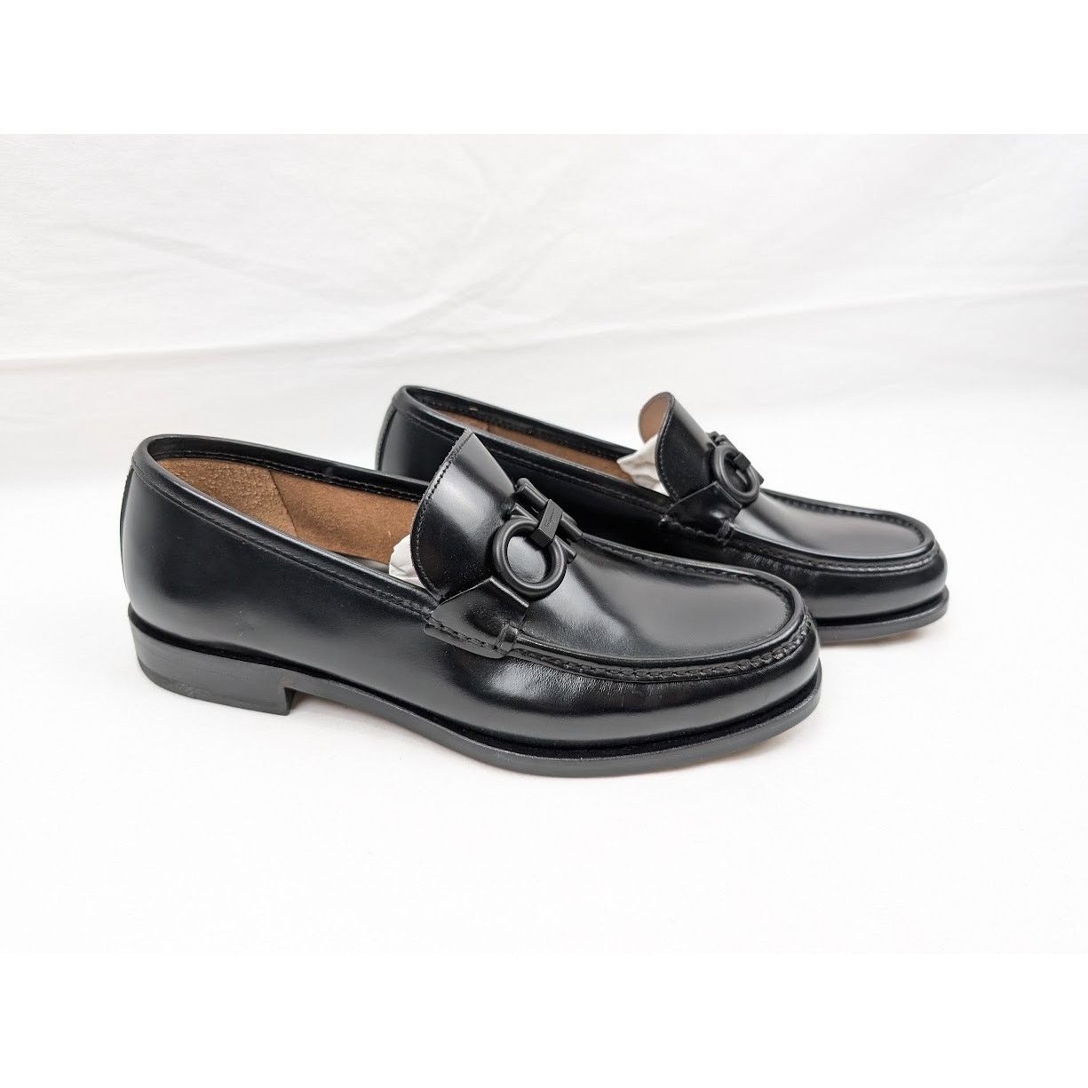 Salvatore Ferragamo o1rshd1 Rolo 10 Loafers Shoes in Nero Size US 7 / EU 40 - 11 Thumbnail