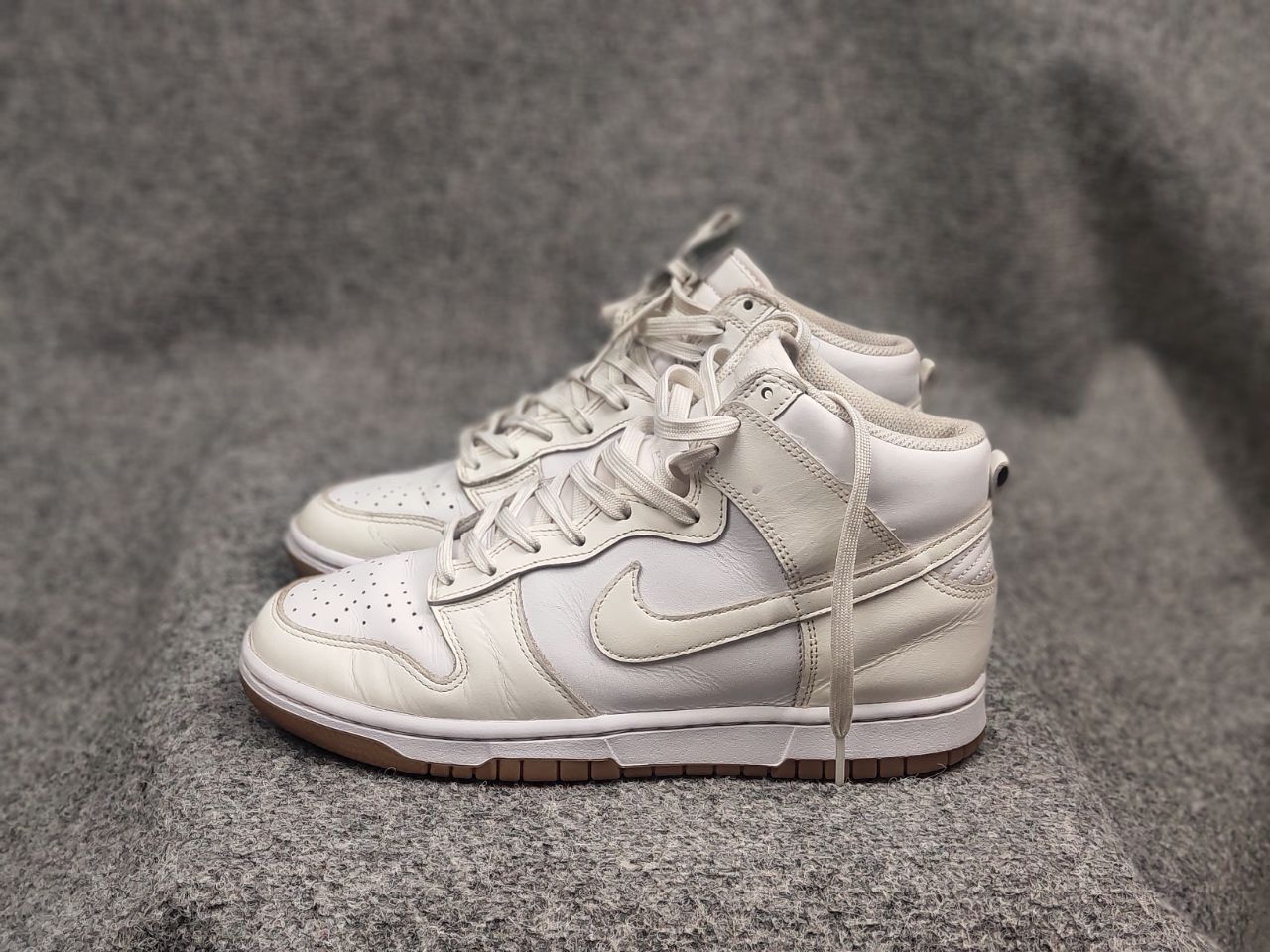Nike Nike Dunk High Sail Gum Leather White Sneakers Vintage Style Size US 7.5 / EU 40-41 - 13 Thumbnail