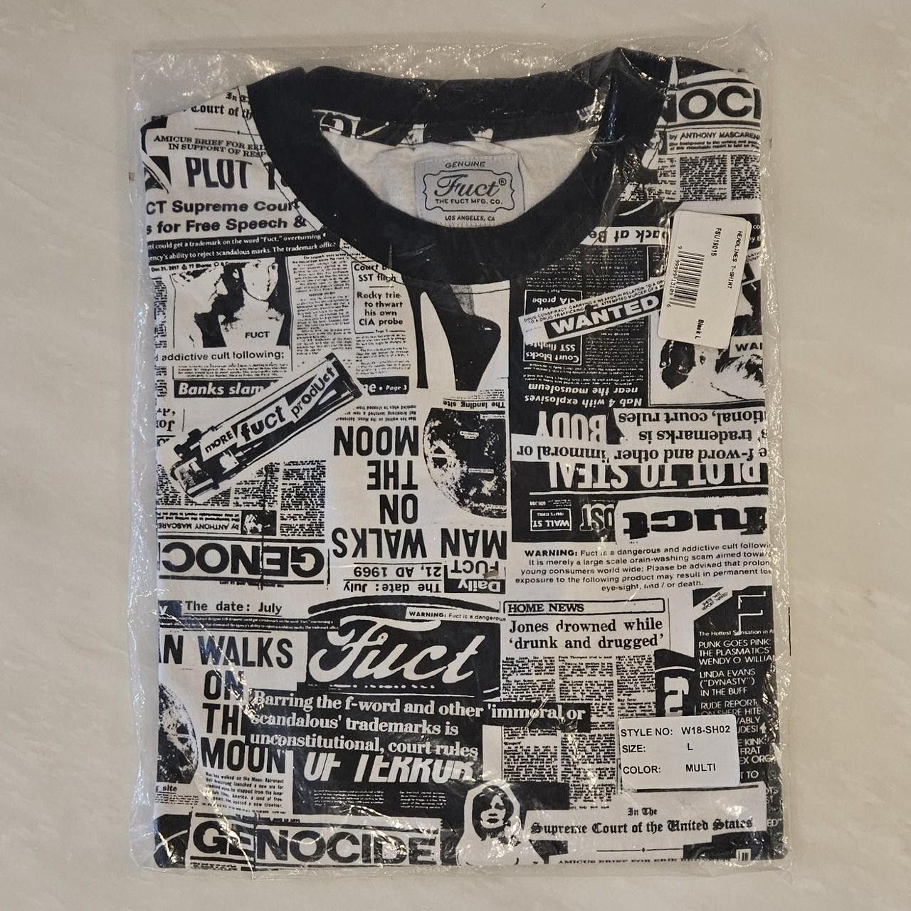 FUCT Headlines Tee Size US L / EU 52-54 / 3 - 2 Thumbnail