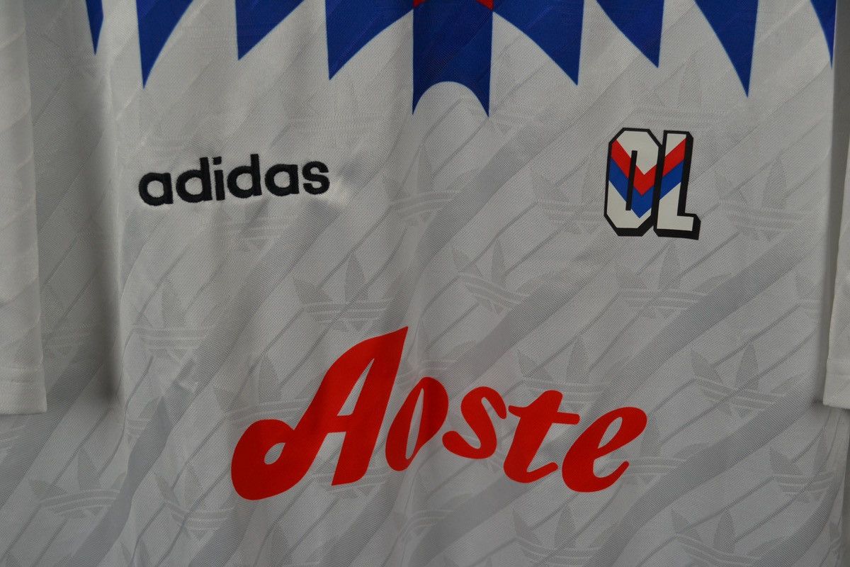 Adidas Olympique Lyonnais Lyon Football Shirt Soccer Adidas Retro Size US XL / EU 56 / 4 - 4 Thumbnail