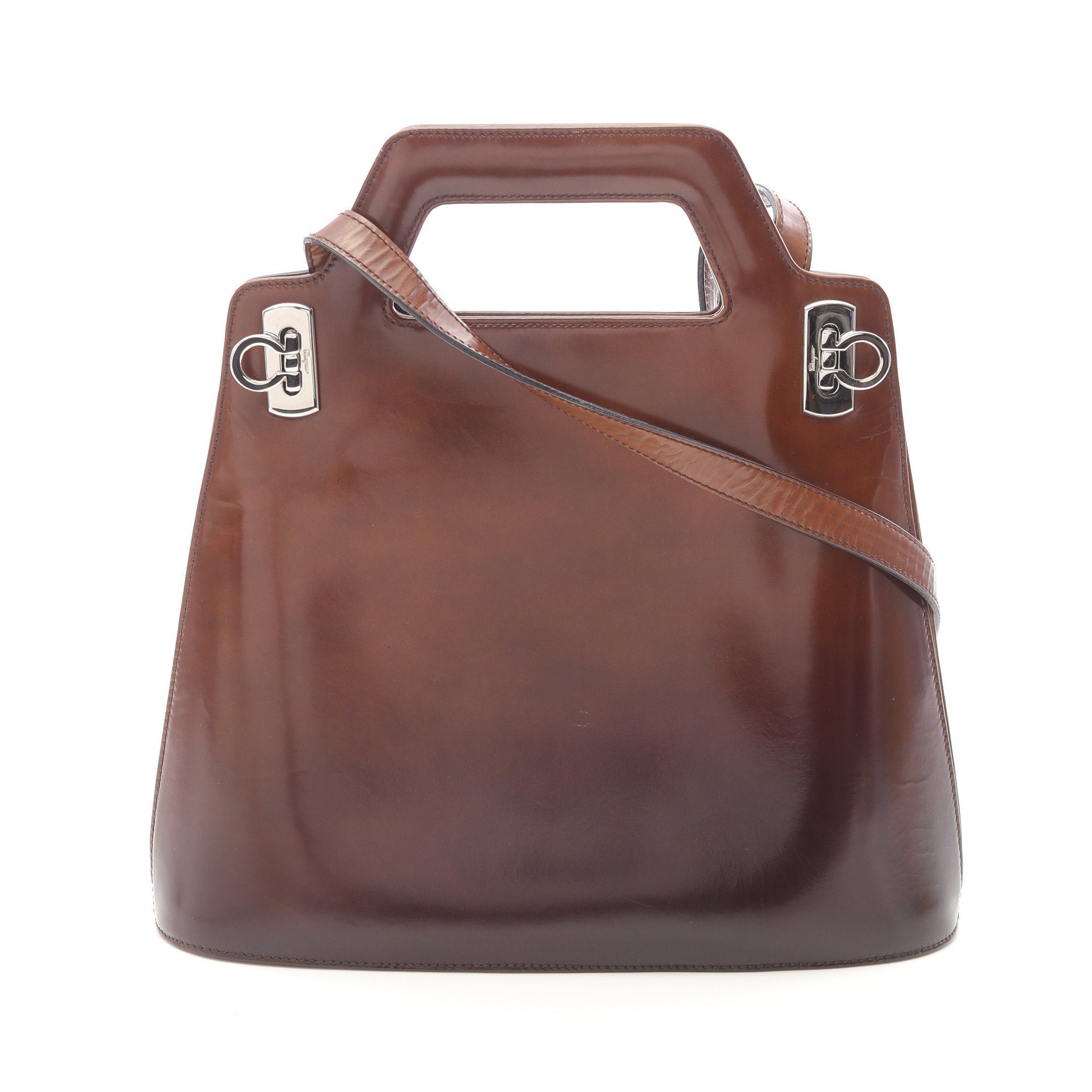 Salvatore Ferragamo Handbag Leather Brown