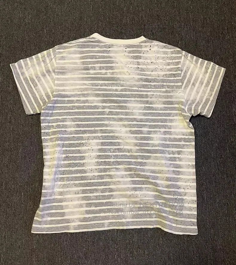 Amiri AMIRI Distressed Striped Oversized T. Size US M / EU 48-50 / 2 - 4 Thumbnail