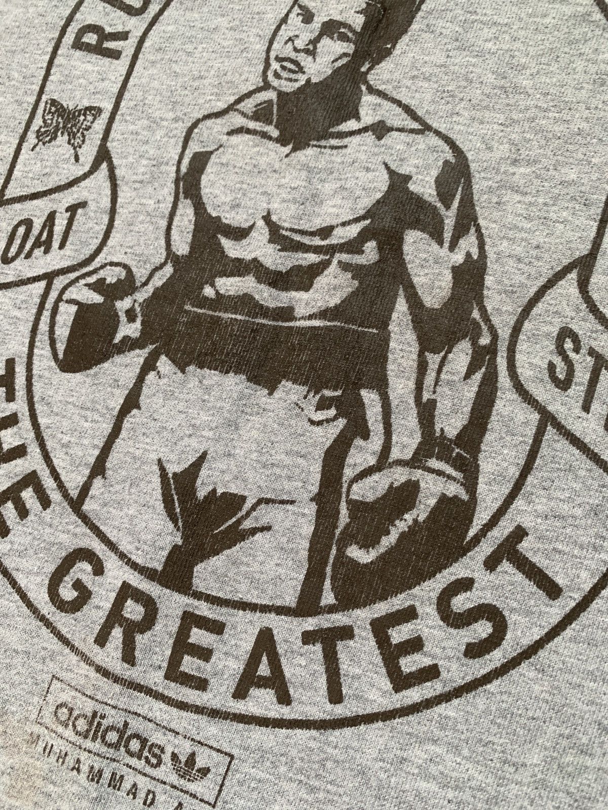 Adidas Vintage Muhammad Ali Adidas The Greatest Grey T Shirt Tee Size US L / EU 52-54 / 3 - 8 Thumbnail