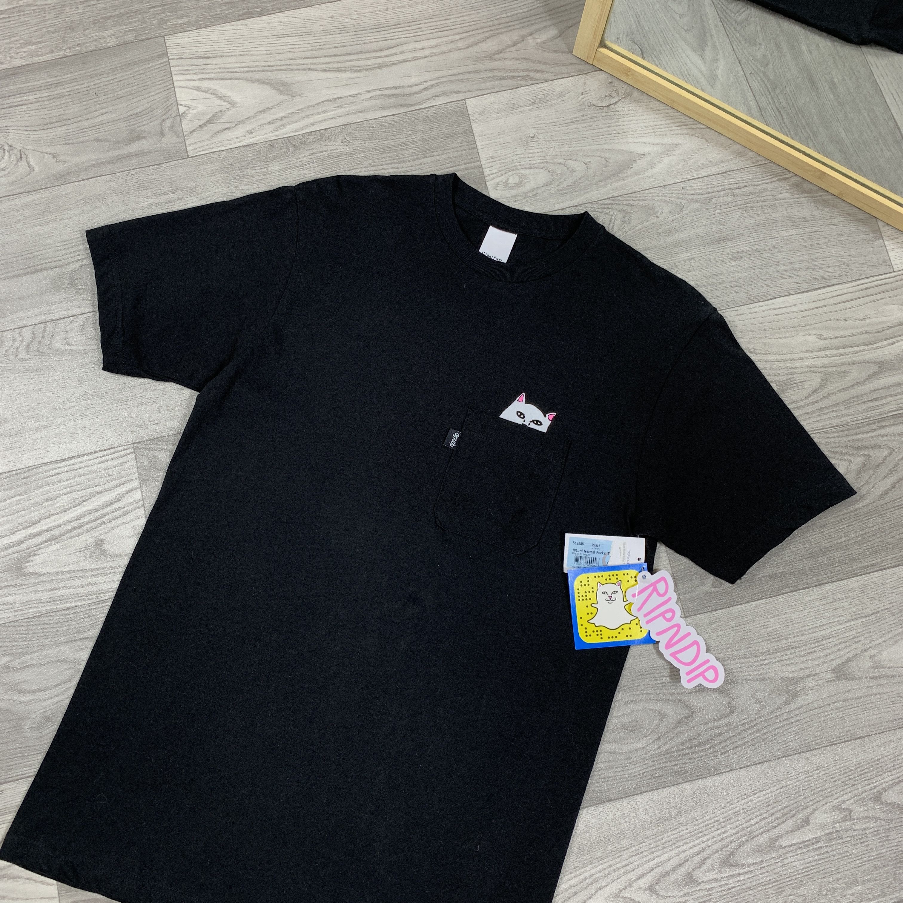 RIPNDIP Ripndip Icon Black Graphic Pocket Tee Shirt M Size US M / EU 48-50 / 2 - 3 Thumbnail